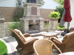 Patio Setting with Fireplace