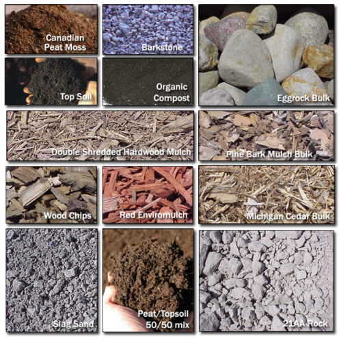 Just a sample of our mulch selection!