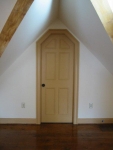 clipped corner door