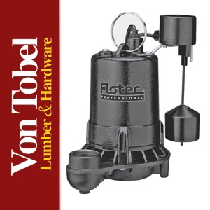 Save $30 on Flotec/Simer 1/2hp Cast Iron Sump Pump