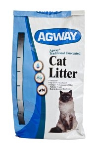 Agway Traditional Unscented Cat Litter 40lb $6.99