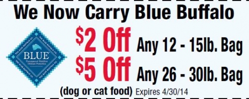You could save $2 or even $5 on Blue Buffalo!