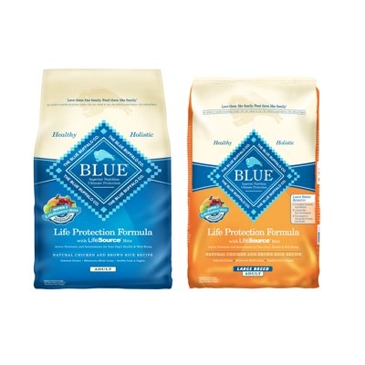 Select Blue Buffalo Dog Food 30lbs Now $46.99