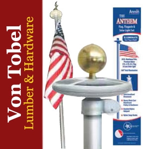 $15 OFF Annin 20’ Flag Pole Kit w/ Solar Light