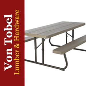 $20 OFF 6’ Woodgrain Folding Picnic Table