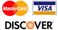Mastercard, Visa, Discover