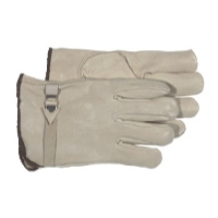 Boss Grain Leather Tan Buckle Glove Large $9.99