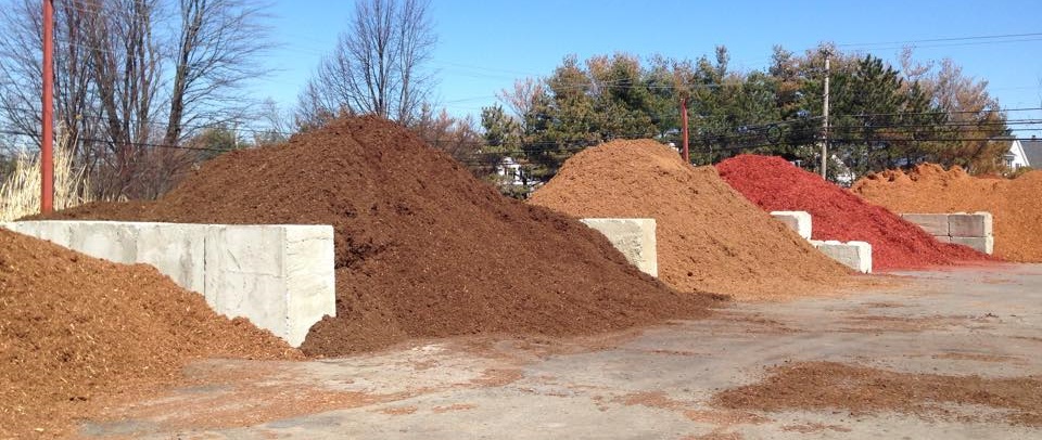 piles of mulch