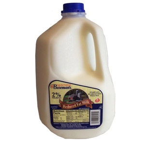 Bareman's 2% Milk $2.79 per Gallon