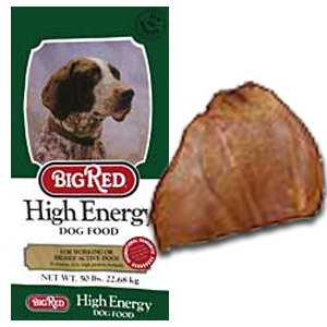 Free Pig Ear with purchase of any bag of dog food