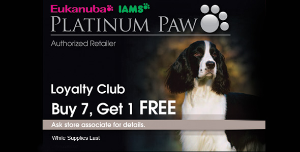 Platinum Paw Authorized Dealer