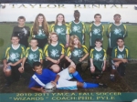 2010/2011 Fall Soccer Team- "Wizards"