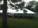 Outside Party Tent
