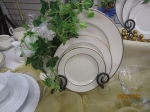 Dinnerware Silver Trim