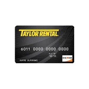 Taylor Rental DIscover Card