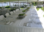 Unique head table at Boatwerks